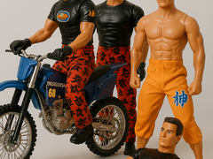 Set Figurine Actiune Hasbro – Motociclist & Luptatori – Colectie Rara!
